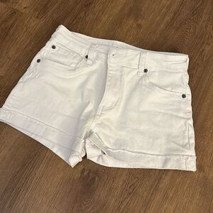 STS Blue Molly High Rise Boyfriend Short with Fray Roll Hem